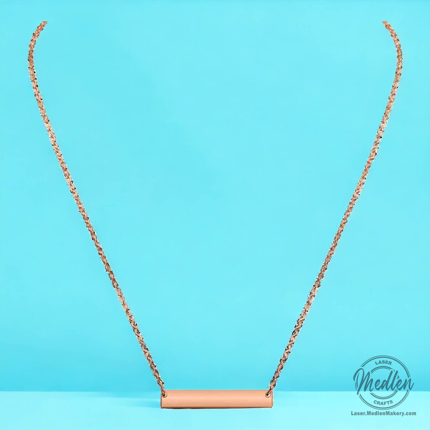 Stainless Steel Bar Necklace - 5 Colors