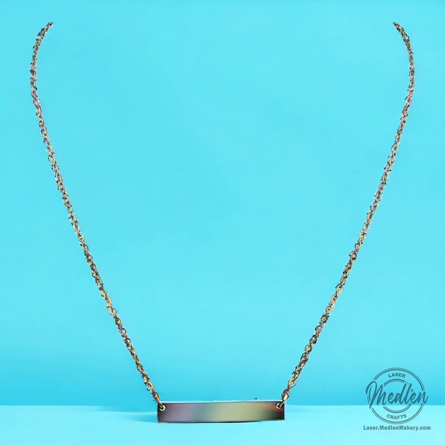 Stainless Steel Bar Necklace - 5 Colors