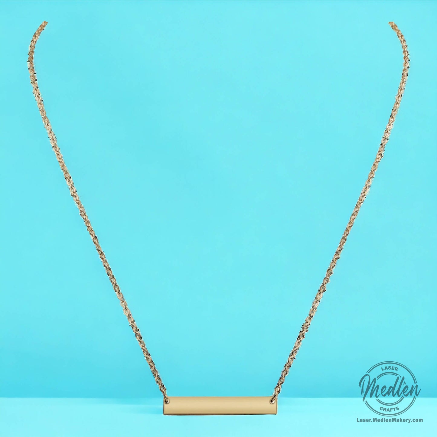 Stainless Steel Bar Necklace - 5 Colors