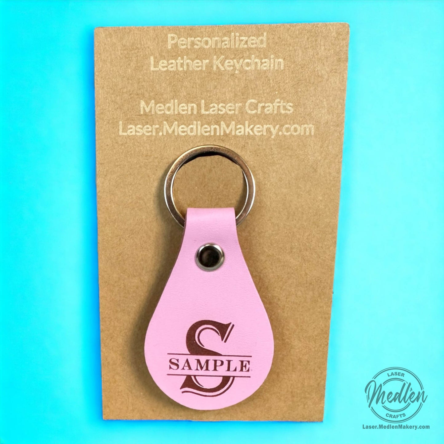 Leather Keychain - Assorted Colors