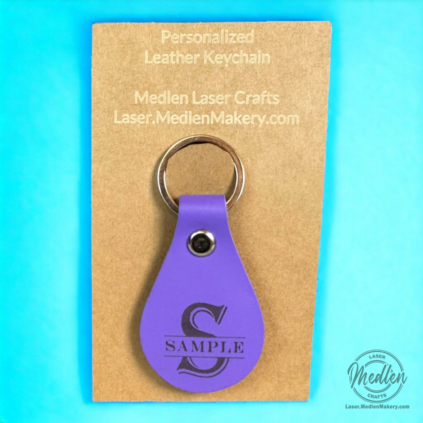 Leather Keychain - Assorted Colors