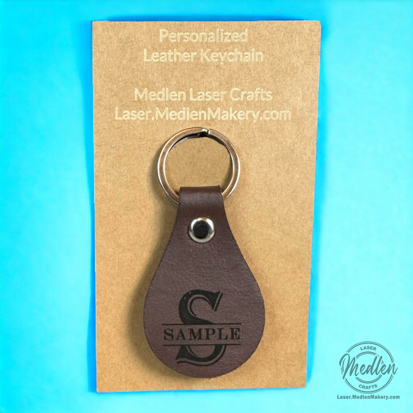 Leather Keychain - Assorted Colors