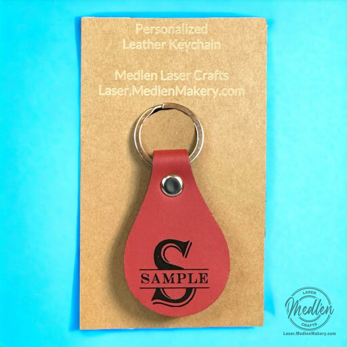 Leather Keychain - Assorted Colors