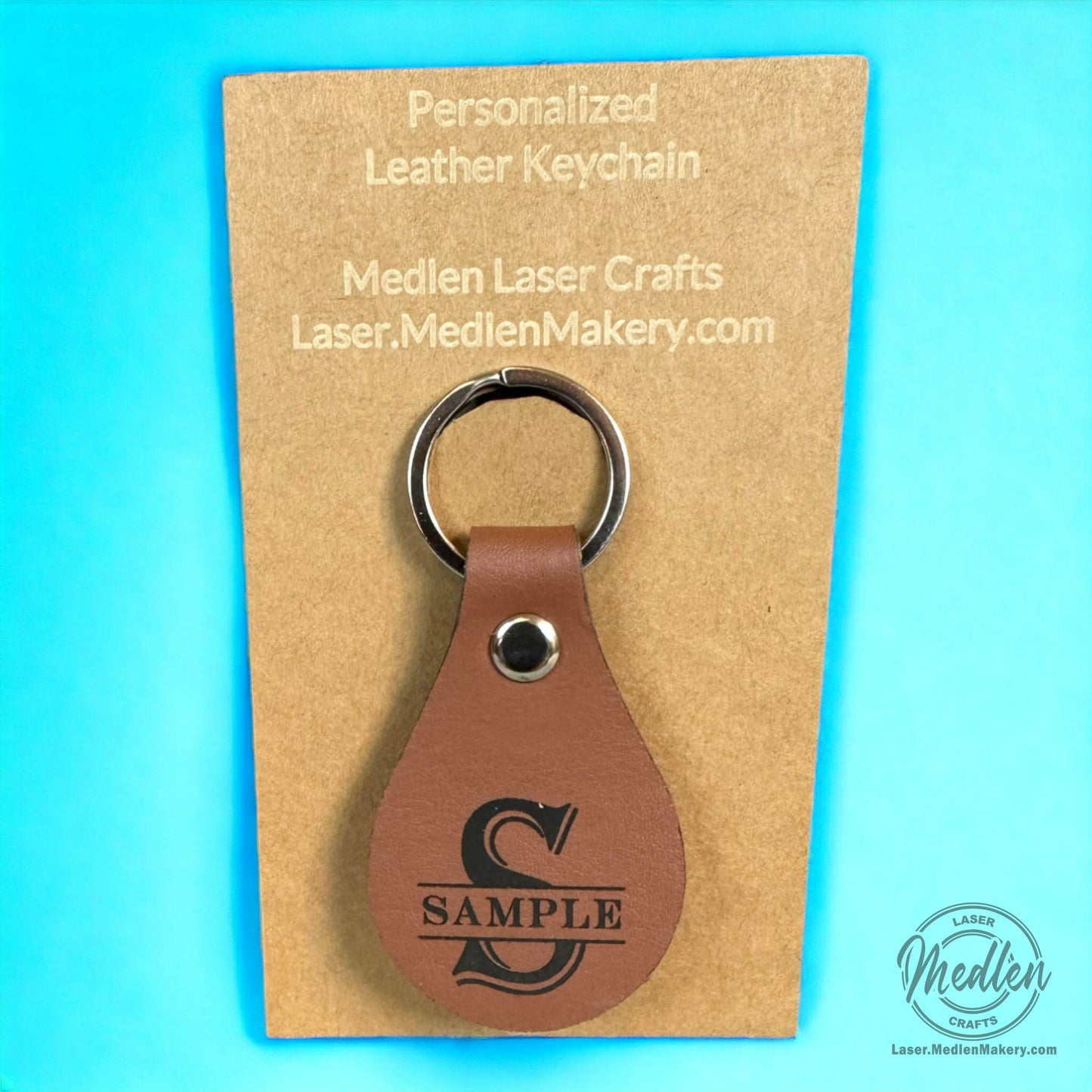 Leather Keychain - Assorted Colors