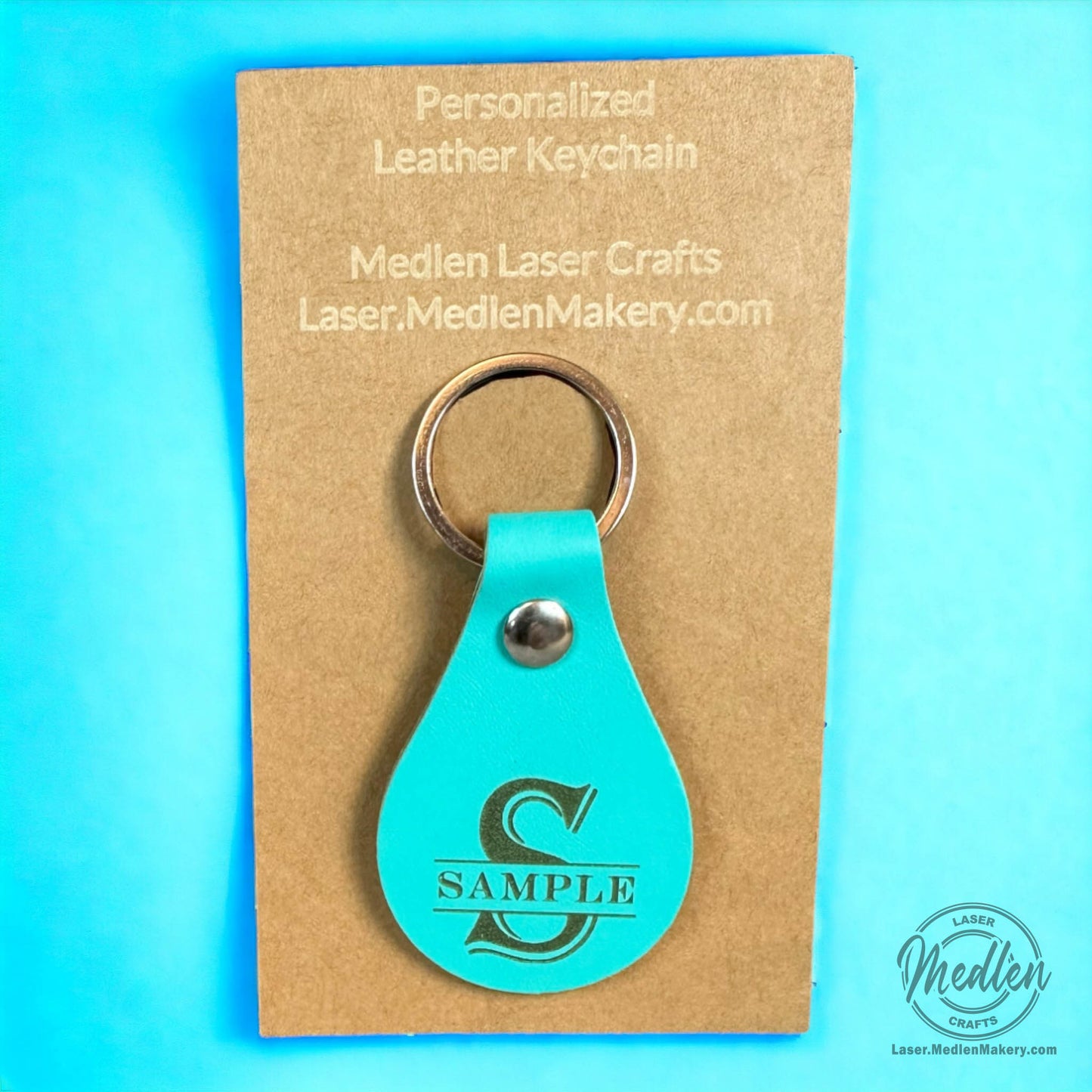 Leather Keychain - Assorted Colors